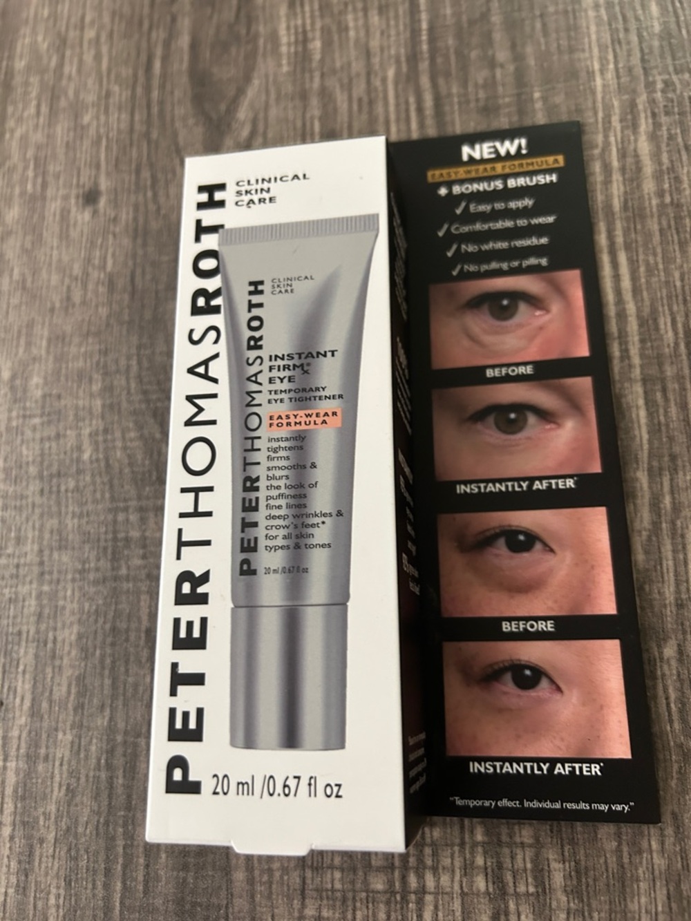 Peter Thomas Roth Instant FirmX Eye Tightener Firm + brush New in box